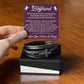 Gift For Boyfriend - Whenever You Feel Overwhelmed - Men's Cross Leather Bracelet - The Shoppers Outlet