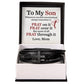 Son - Whenever You Feel Overwhelmed Always Remember To - Men's Cross Leather Bracelet - The Shoppers Outlet
