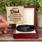 Faith - Thank You Dad - Men's Cross Leather Bracelet - The Shoppers Outlet