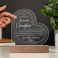 Gift For Daughter - Love - Hugs And Kisses - Engraved Acrylic Plaque - The Shoppers Outlet
