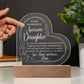 Gift For Daughter - Love - Hugs And Kisses - Engraved Acrylic Plaque - The Shoppers Outlet