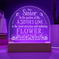 Sister - A Sister's Love - Engraved Acrylic Plaque - The Shoppers Outlet