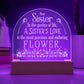Sister - A Sister's Love - Engraved Acrylic Plaque - The Shoppers Outlet