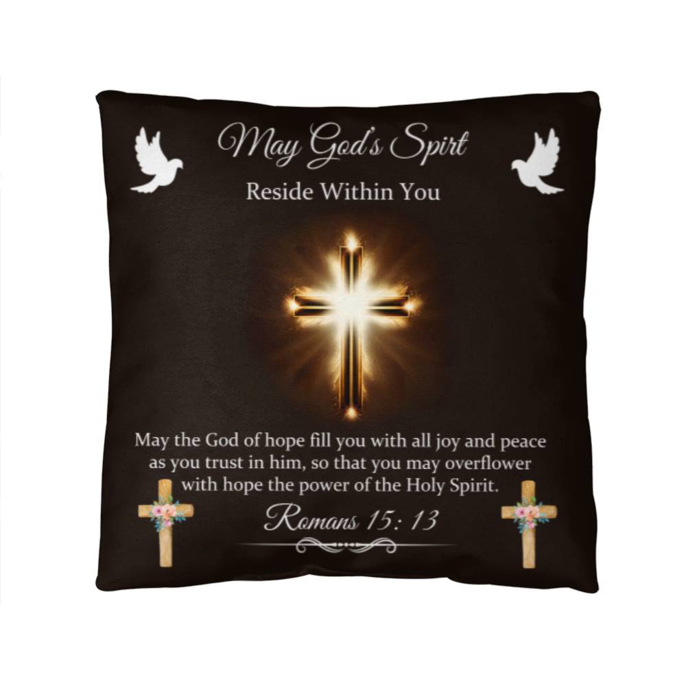 Faith - May The God Of Hope Fill You - Romans 15:13 - Classic Throw Pillows - The Shoppers Outlet