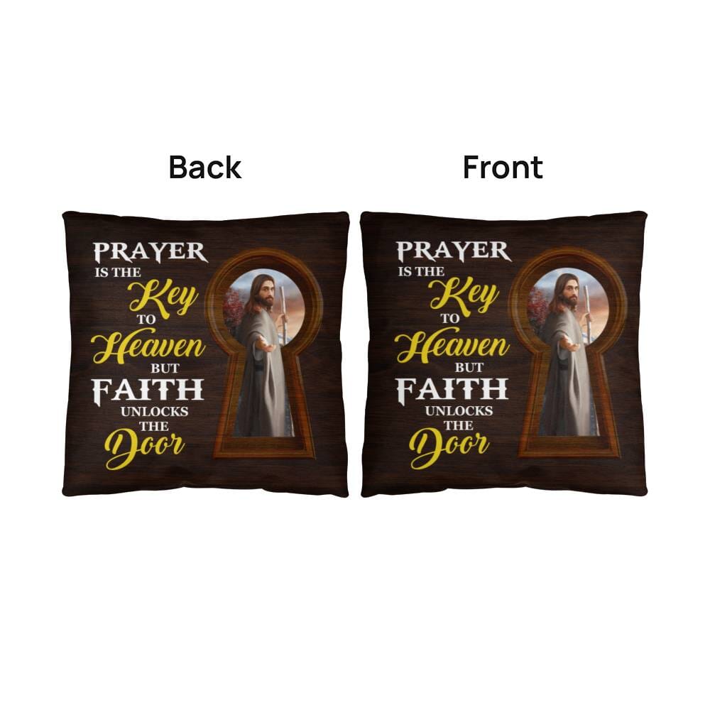 Inspirational - Prayer Is The Key To Heaven - Classic Throw Pillows - The Shoppers Outlet
