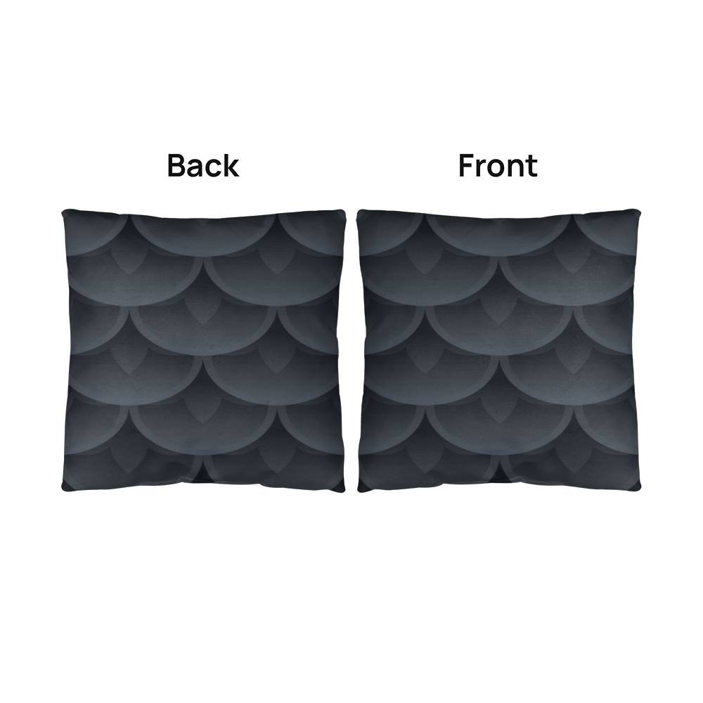 Gray Geometric Architectural Design - Classic Throw Pillows - The Shoppers Outlet