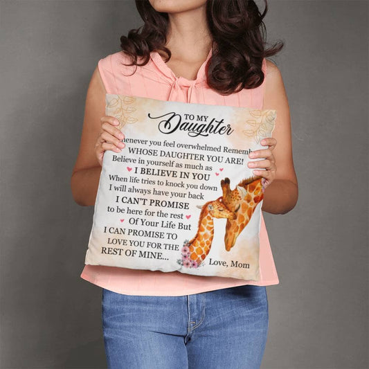 Gift For Daughter - Whenever You Feel Overwhelmed Remember - Classic Throw Pillows - The Shoppers Outlet