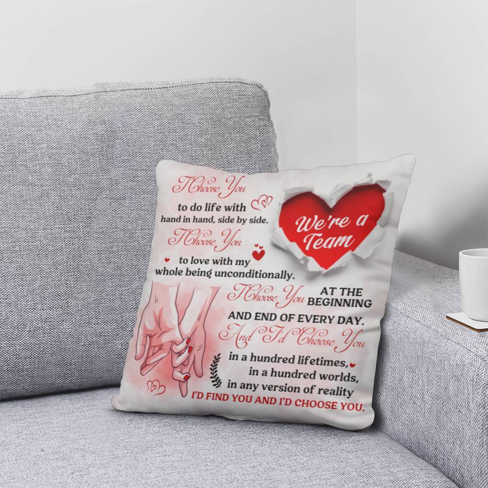 Soulmate - I Choose You - Classic Throw Pillows - The Shoppers Outlet