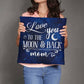 Gift For Mom - Love You To The Moon and Back Mom - Classic Throw Pillows - The Shoppers Outlet