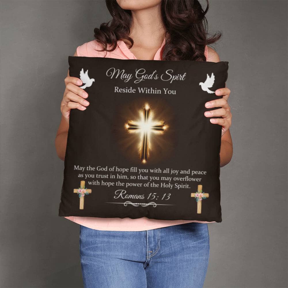 Faith - May The God Of Hope Fill You - Romans 15:13 - Classic Throw Pillows - The Shoppers Outlet