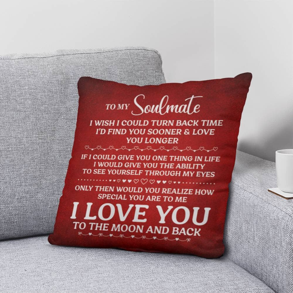 Gift For Soulmate - I Wish I Could Turn Back Time - Classic Throw Pillows - The Shoppers Outlet