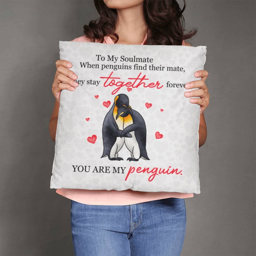 Gift For Soulmate - You Are My Penguin - Classic Throw Pillows - The Shoppers Outlet