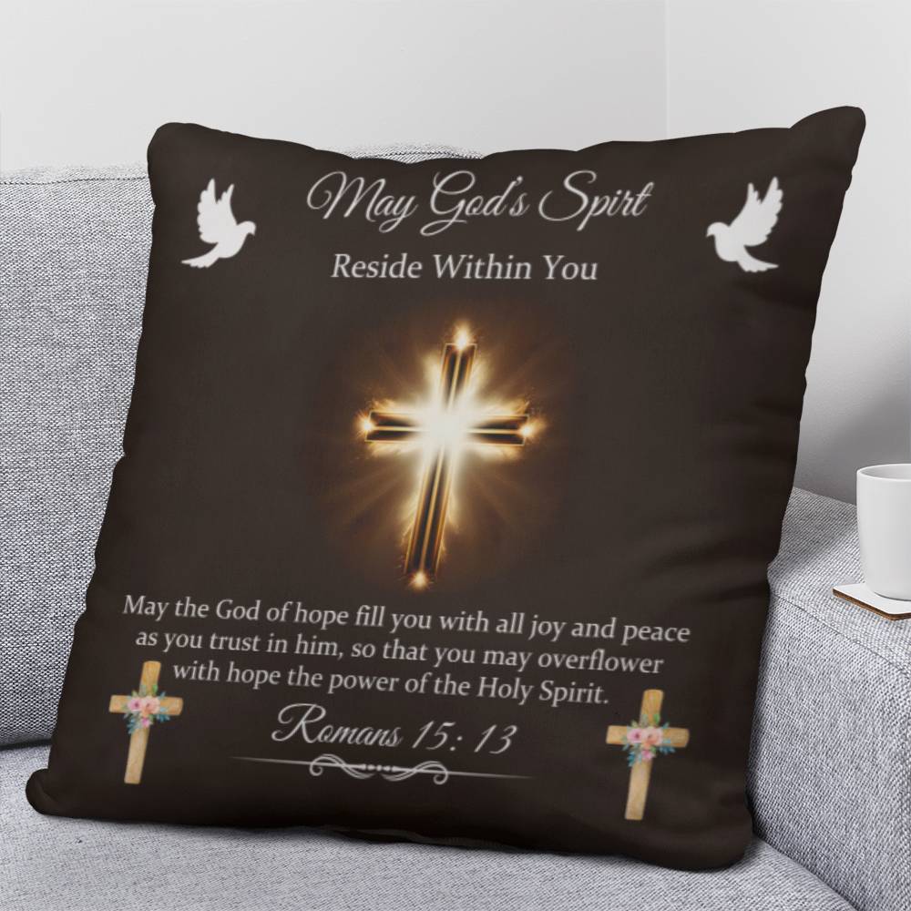Faith - May The God Of Hope Fill You - Romans 15:13 - Classic Throw Pillows - The Shoppers Outlet