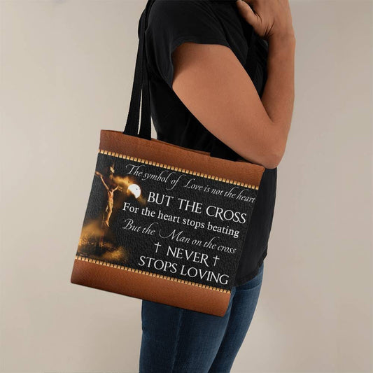 Inspirational - The Symbol Of Love Is Not Th Heart But The Cross - Classic Tote Bag - The Shoppers Outlet