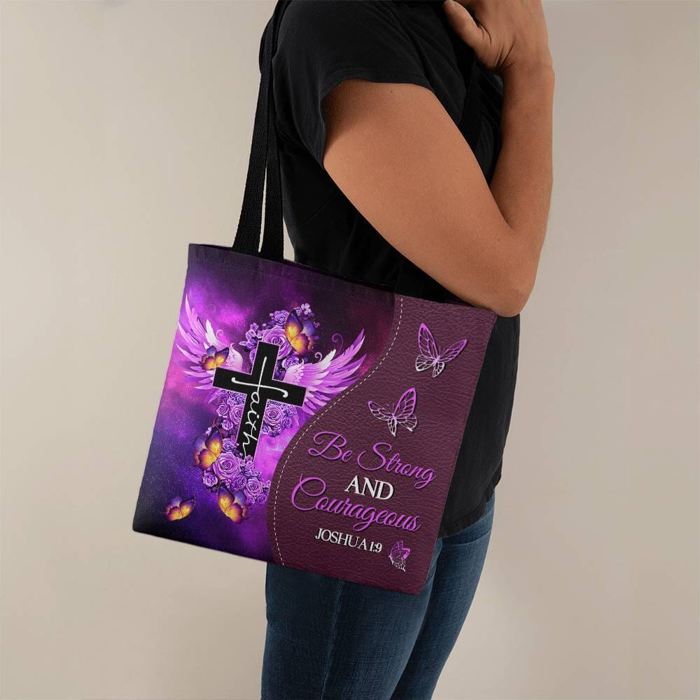 Faith - Be Strong And Courageous  - Joshua 1:9 - Classic Tote Bags - The Shoppers Outlet