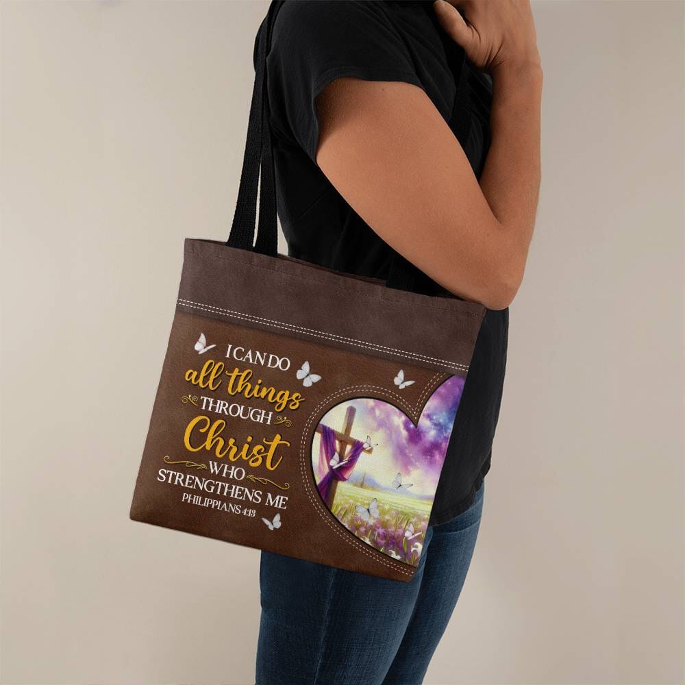 Faith - I Can Do All Things Through Christ Who Strengthens Me - Philippians 4:13 - Classic Tote Bags - The Shoppers Outlet