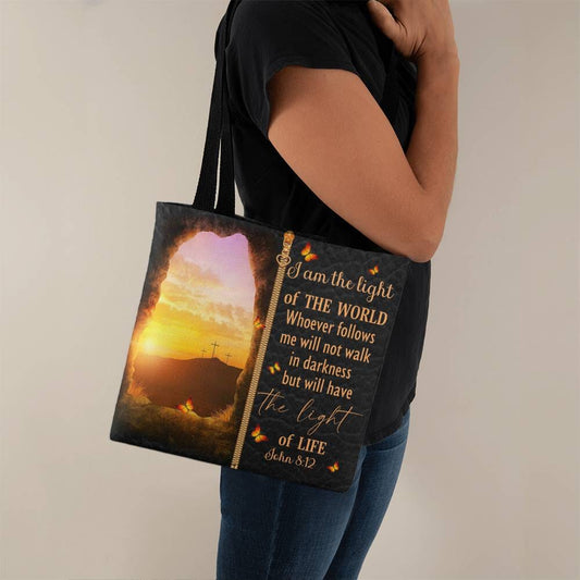 Faith - I Am The Light Of The World - John 8:12 - Classic Tote Bag - The Shoppers Outlet