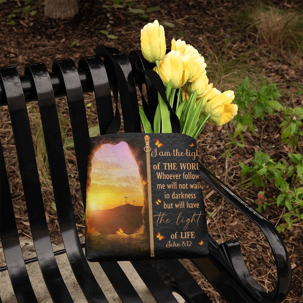 Faith - I Am The Light Of The World - John 8:12 - Classic Tote Bag - The Shoppers Outlet