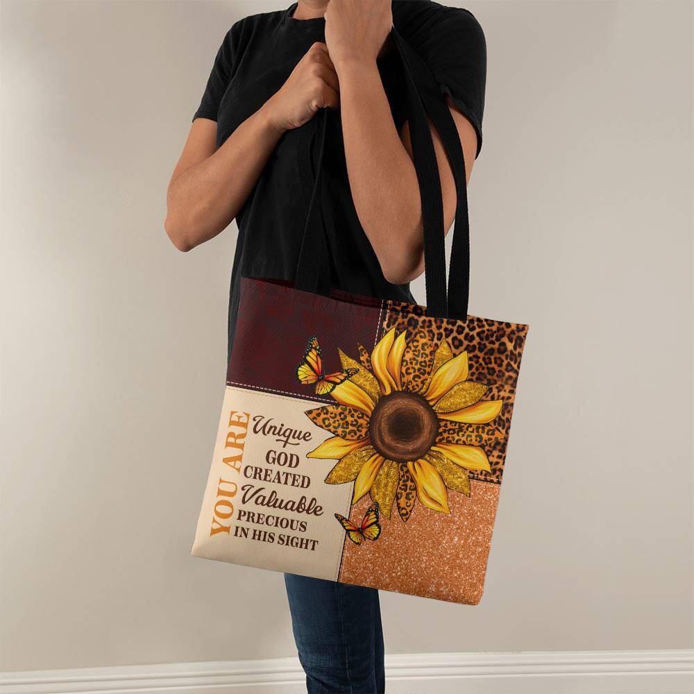 Inspirational - You Are Unique God Created Valuable Precious In His Sight - Classic Tote Bags - The Shoppers Outlet