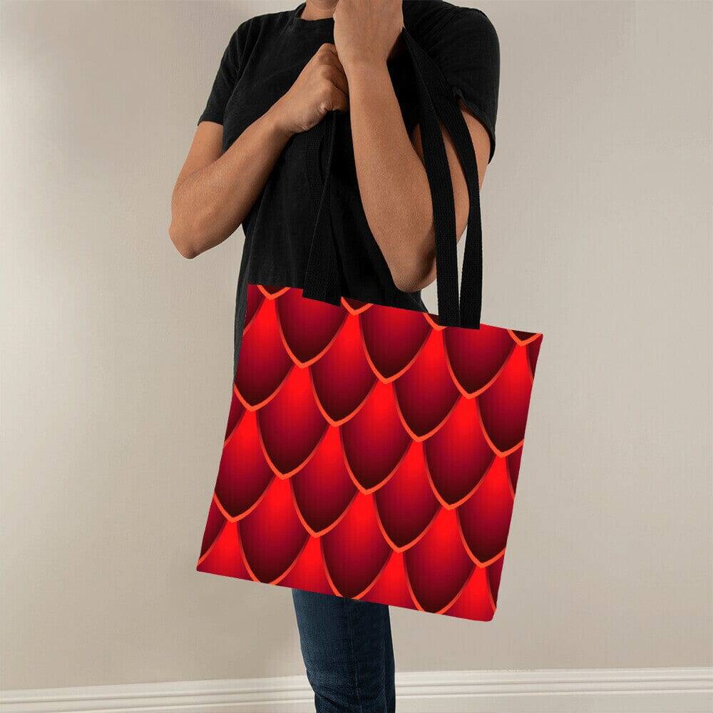 Red Dragon Scales Design - Classic Tote Bags - The Shoppers Outlet