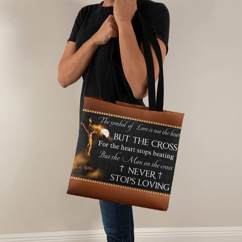 Inspirational - The Symbol Of Love Is Not Th Heart But The Cross - Classic Tote Bag - The Shoppers Outlet