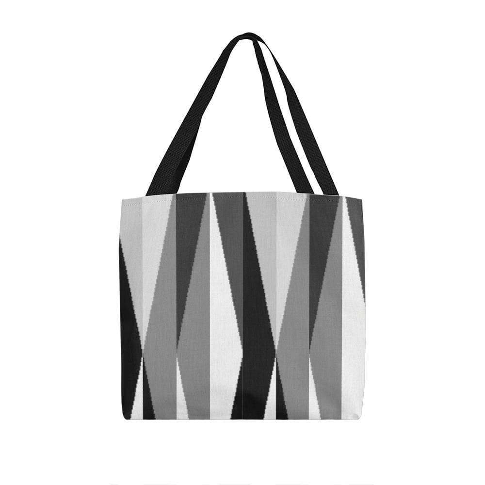 Black Gray White Maze Design - Classic Tote Bags - The Shoppers Outlet