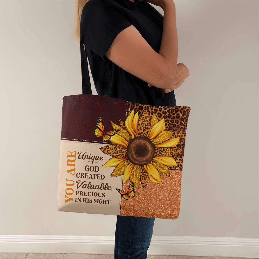 Inspirational - You Are Unique God Created Valuable Precious In His Sight - Classic Tote Bags - The Shoppers Outlet