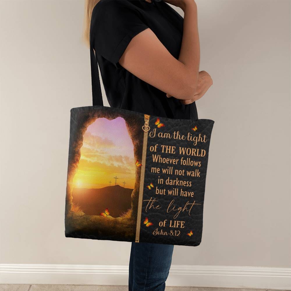 Faith - I Am The Light Of The World - John 8:12 - Classic Tote Bag - The Shoppers Outlet