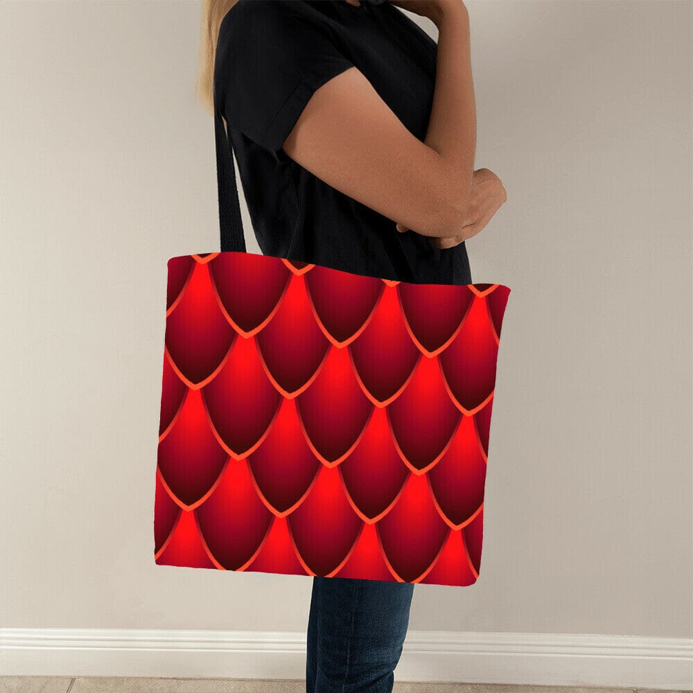 Red Dragon Scales Design - Classic Tote Bags - The Shoppers Outlet