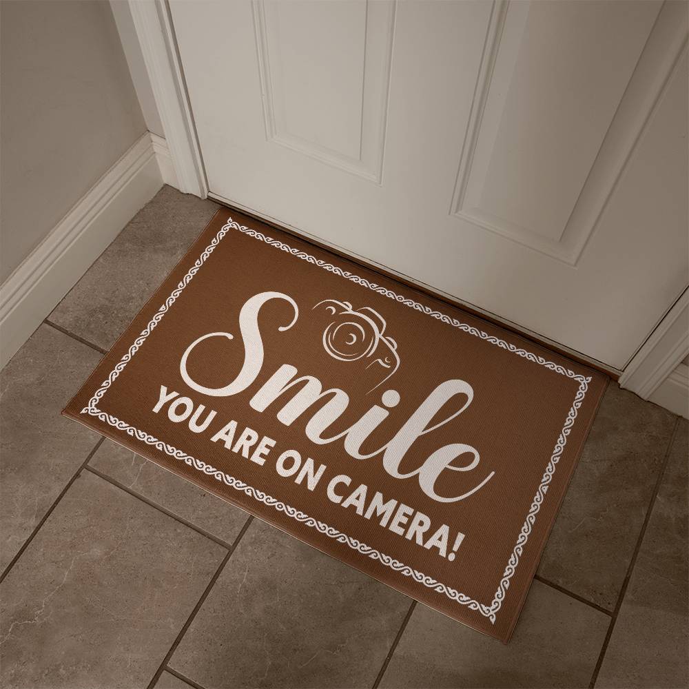 Smile You Are On Camera - Welcome Mat - The Shoppers Outlet