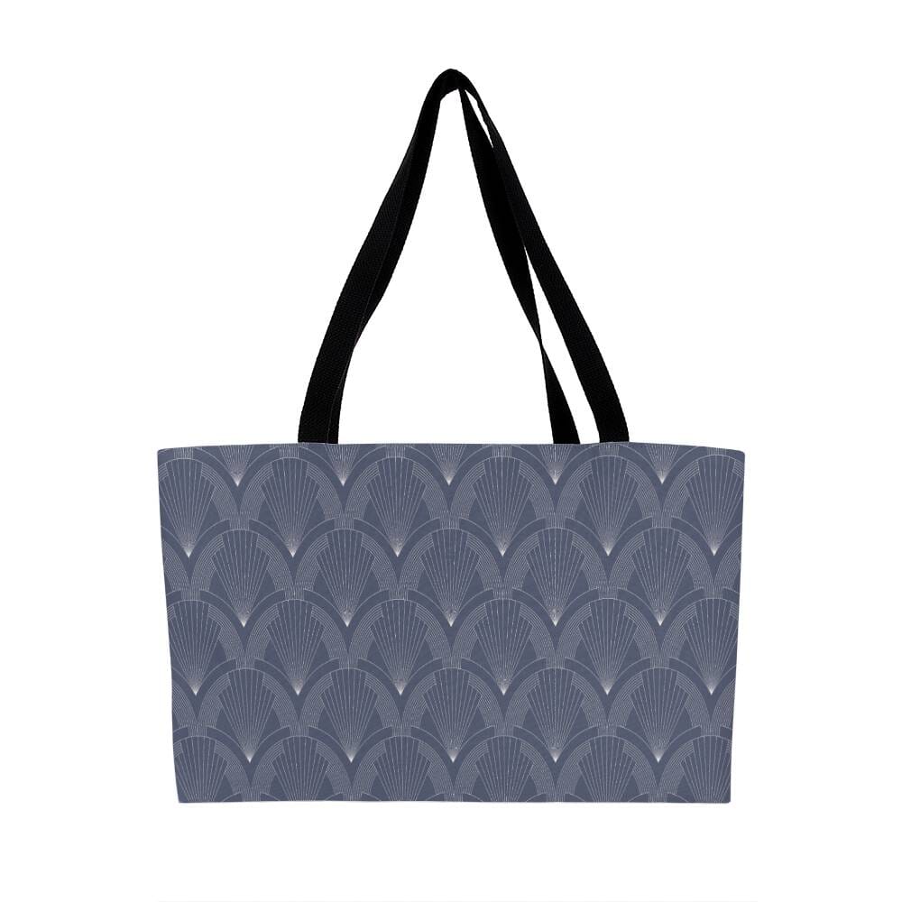 Gray Spearhead White Tip Design - Weekender Tote Bags - The Shoppers Outlet