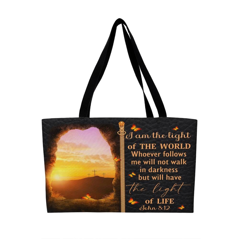 Faith - I Am The Light Of The World - John 8:12 - Weekender Tote Bag - The Shoppers Outlet