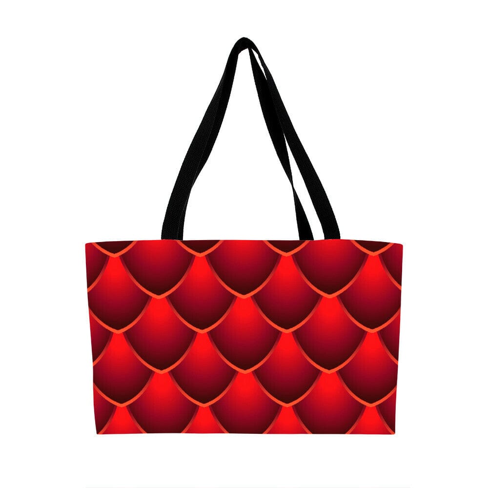 Red Dragon Scales Design - Weekender Tote Bags - The Shoppers Outlet