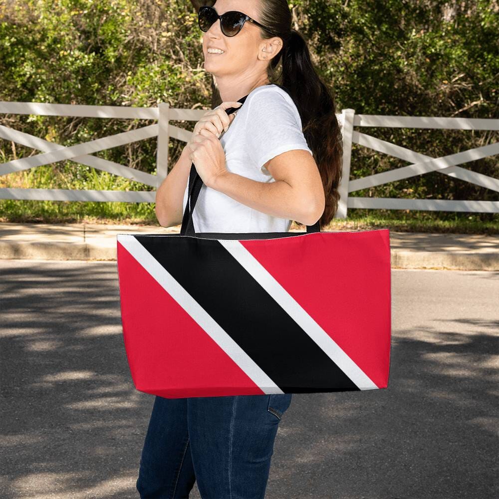 Red Black White Design - Weekender Tote Bag - The Shoppers Outlet