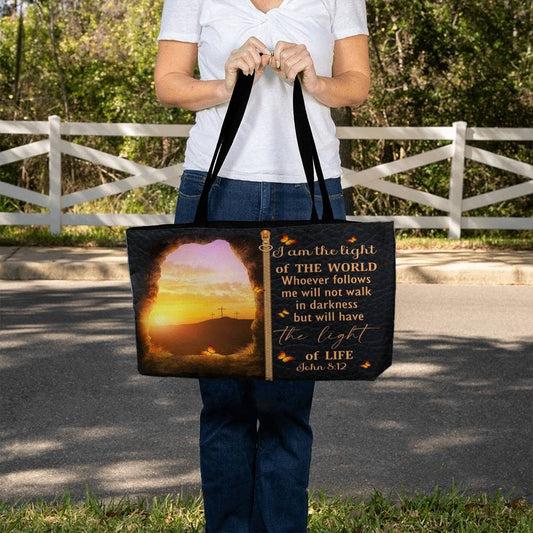 Faith - I Am The Light Of The World - John 8:12 - Weekender Tote Bag - The Shoppers Outlet