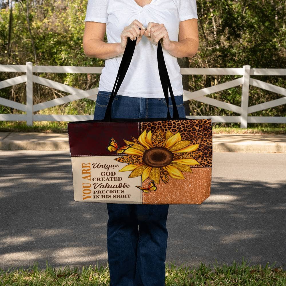 Inspirational - You Are Unique God Created Valuable Precious In His Sight - Weekender Tote Bags - The Shoppers Outlet