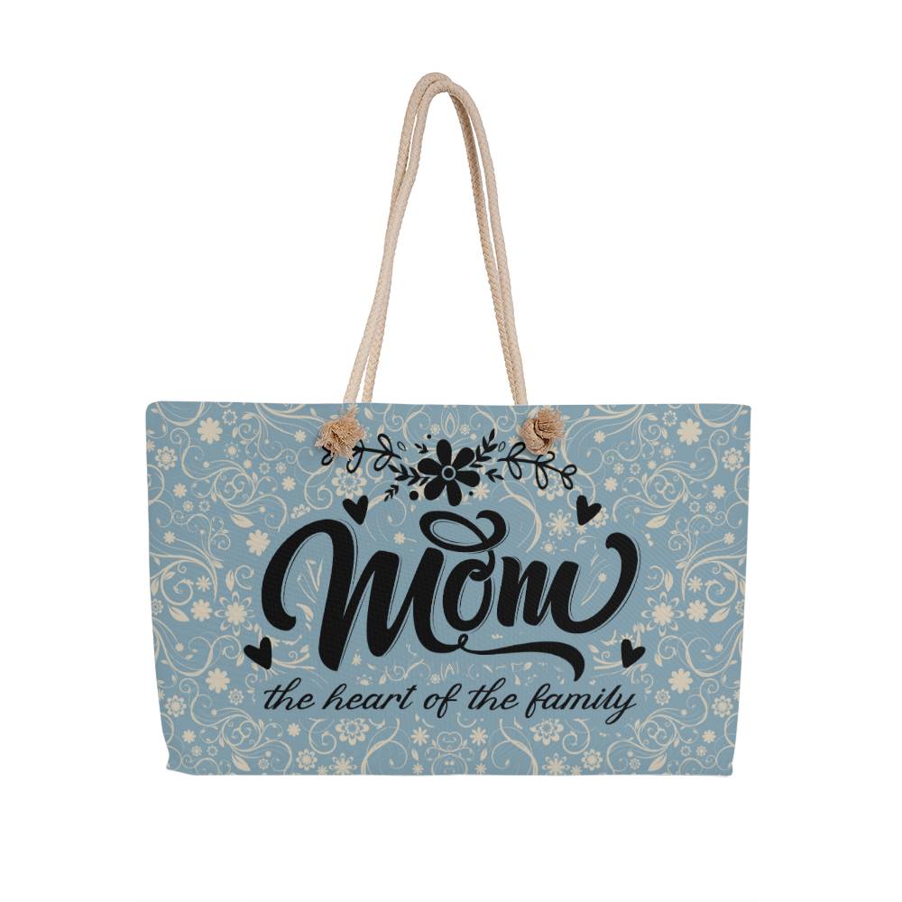 Mom - The Heart Of The Family - Weekender Tote Bags - The Shoppers Outlet