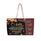 Faith - Faith Does Not Make Things Easy It Makes Them Possible - Luke 1:37 - Weekender Tote Bags - The Shoppers Outlet