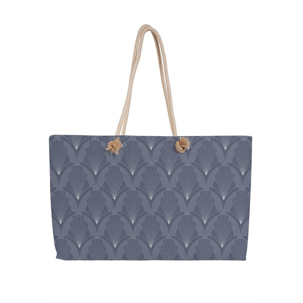 Gray Spearhead White Tip Design - Weekender Tote Bags - The Shoppers Outlet