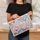 Mom - Can Fix It - Large Fabric Zippered Pouch - The Shoppers Outlet