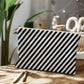 Diagonal Stripes Pattern Design - Large Fabric Zippered Pouch - The Shoppers Outlet