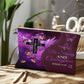 Faith - Be Strong And Courageous - Joshua 1:9 - Large Fabric Zippered Pouch - The Shoppers Outlet