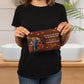 Inspirational - A Child Of God A Woman Of Faith A Warrior Of Christ - Small Fabric Zippered Pouch - The Shoppers Outlet
