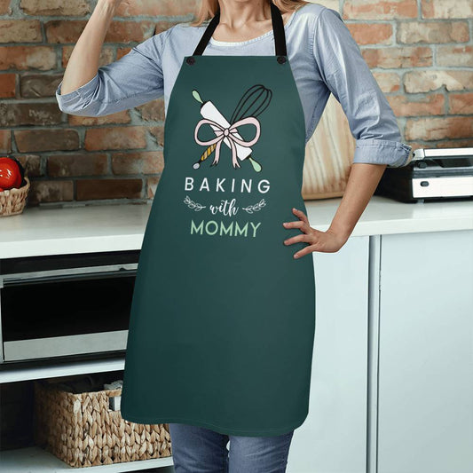 Mom - Gift For Mom - Baking With Mommy - Premium Apron - The Shoppers Outlet