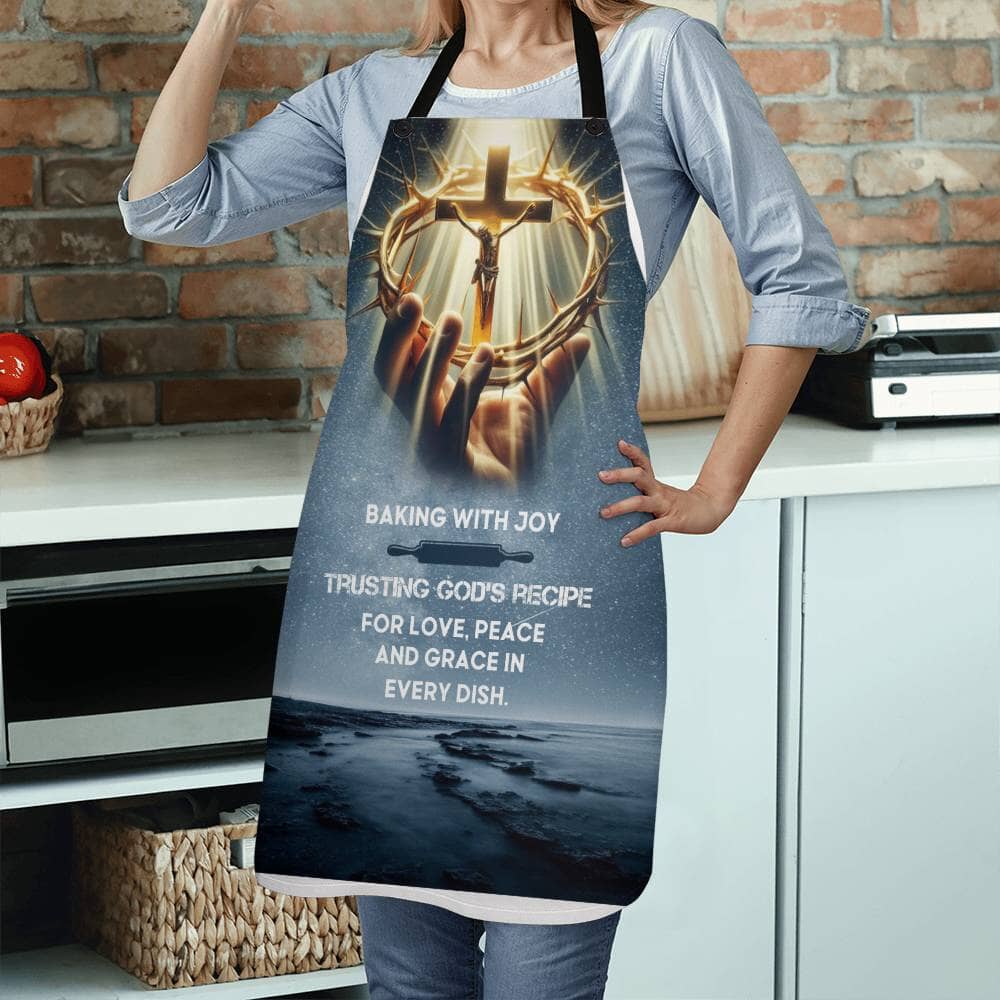 Baking With Joy - Christian Faith Inspiration - Premium Apron - The Shoppers Outlet