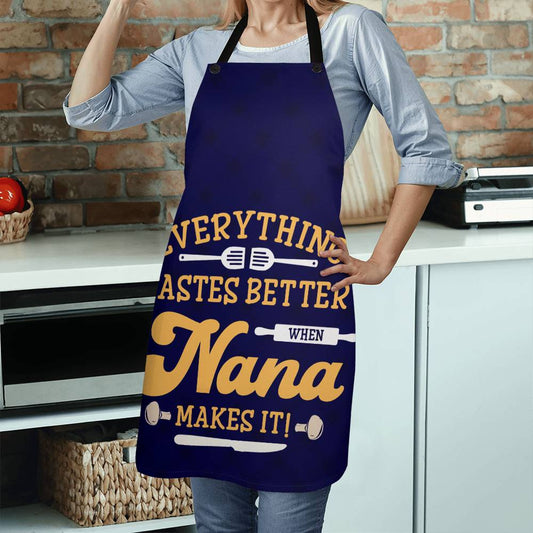 Everything Tastes Better When Nanna Makes It - Premium Apron