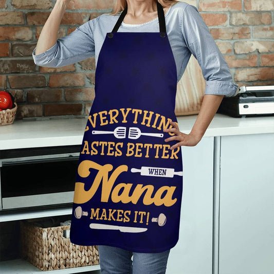 Everything Tastes Better When Nanna Makes It - Premium Apron - The Shoppers Outlet