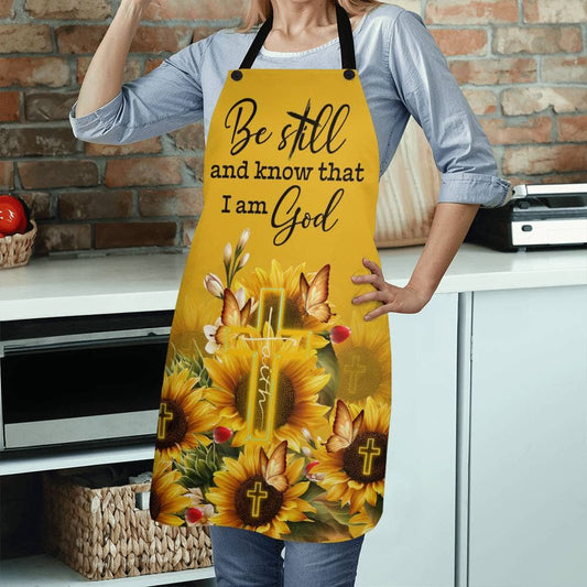 Be Still And Know That I Am God - Premium Apron - The Shoppers Outlet