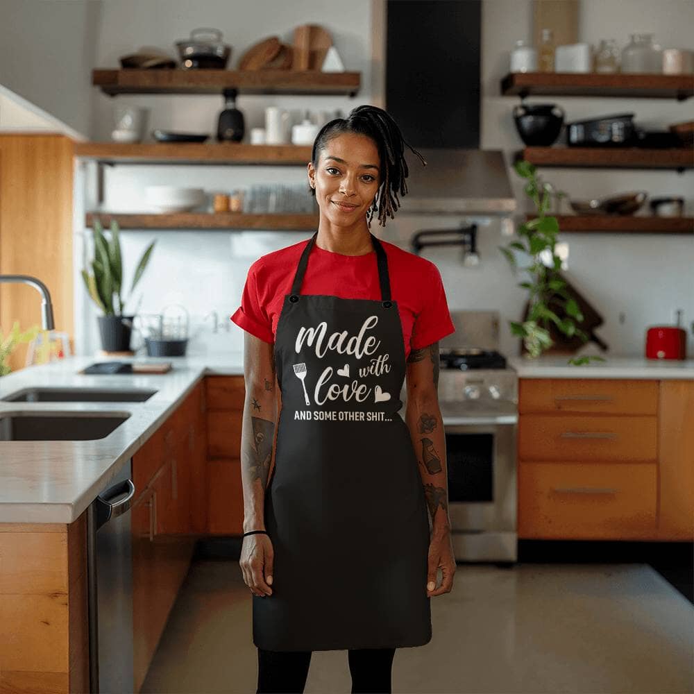 Made With Love And Some Other Shit - Premium Apron - The Shoppers Outlet
