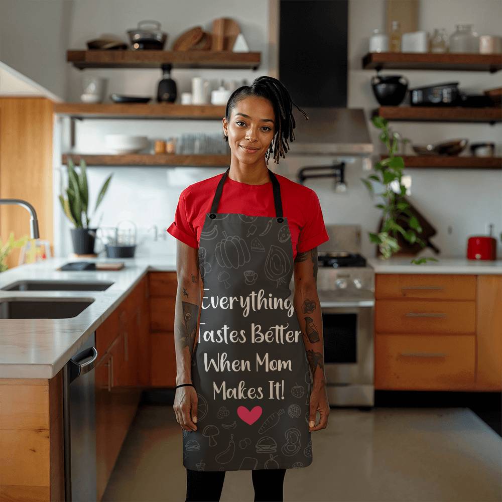 Everything Tastes Better When Mom Makes It - Premium Apron - The Shoppers Outlet
